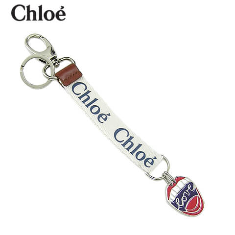 クロエ クロエ Chloe レディース キーホルダー WOODY CHC21UK011AM2 WHITE 101 キーチャーム キーリング付き 小物 プレゼント 誕生日 パーティー バレンタイン 父の日 クリスマス