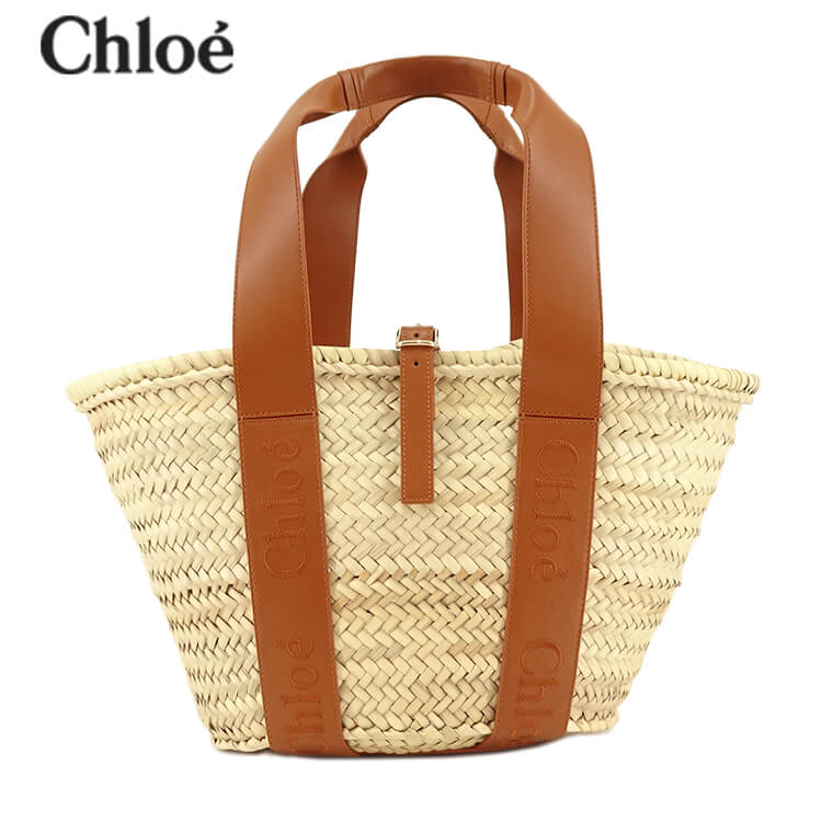 楽天ワールドクラブ 1989クロエ Chloe レディース バッグ CHLOE SENSE MEDIUM BASKET CHC23SS303J66 CARAMEL キャラメル 247 クロエ センス ミディアムバスケット ラフィア かごバッグ ハンドバッグ バッグ 小物 プレゼント 誕生日 パーティー 母の日 クリスマス