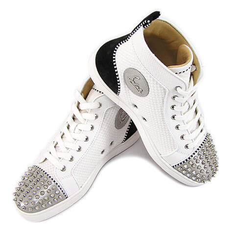 楽天市場 クリスチャンルブタン Christian Louboutin メンズ スニーカー Multi ホワイト Cma3 シューズ 靴 ハイカット スタッズ Sl ワールドクラブ 19