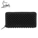 クリスチャンルブタン クリスチャンルブタン CHRISTIAN LOUBOUTIN レディース 長財布 サイフ PANETTONE WALLET 1185059 BLACK BLACK CM53 パネトーネ ウォレット ラウンドファスナー スタッズ 小物 プレゼント 誕生日 クリスマス 母の日