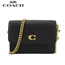 コーチ COACH レディース カードケース HALF FLAP CARD CASE C6718 B4BK ブラック BLACK ハーフ フラップ カード ケース カードホルダー カード入れ ショルダーストラップ付き 小物 プレゼント 誕生日 母の日 クリスマス