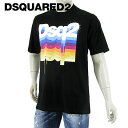 ディースクエアード DSQUARED2 メンズ Tシャツ Dsq2 Slouch Tee S74GD0931 S23009 ブラック 900 半袖 クルーネック 【プレミアムSTOCK-22SS】