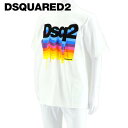 ディースクエアード DSQUARED2 メンズ Tシャツ Dsq2 Slouch Tee S74GD0931 S23009 ホワイト 100 半袖 クルーネック 【プレミアムSTOCK-22SS】