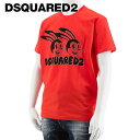 ディースクエアード DSQUARED2 メンズ Tシャツ LUNAR N Y EASY TEE S74GD1136 S22427 オレンジ 187 LUNAR N.Y. EASY TEE 半袖 クルーネック プリント 【プレミアムSTOCK-23SS】