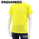 ディースクエアード DSQUARED2 メンズ Tシャツ S79GC0010 S23009 イエロー 171 半袖 クルーネック プリント 【プレミアムSTOC...