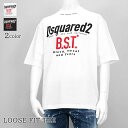 ディースクエアード DSQUARED2 メンズ Tシャツ LOOSE FIT TEE S74GD1410 D20033 ホワイト 100 ブラック 900 ルー...