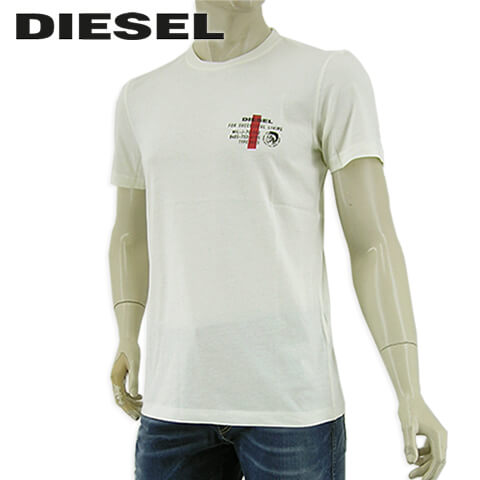 【ポイント最大11倍！】 ディーゼル/DIESEL UNDERWEAR ライン メンズ Tシャツ UMLT DIEGOS T SHIRT A00628 0LAYY (オフホワイト/129) アンダーウェアライン/半袖/クルーネック/大きいサイズ-t/SL【s】【プレミアムSTOCK-21SS】