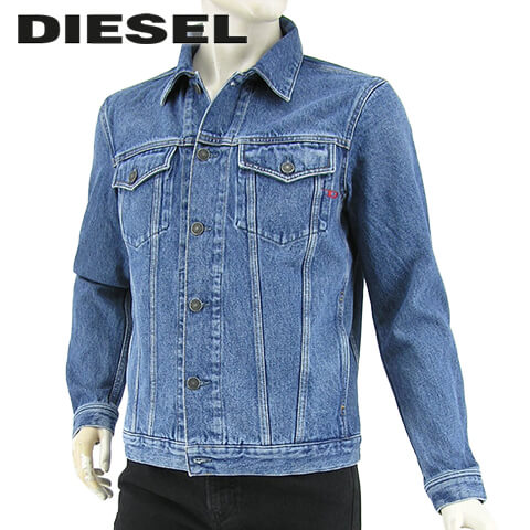 【ポイント6倍！】 ディーゼル/DIESEL メンズ デニムジャケット D SAL A01098 0KAYR (ウォッシュブルー/01) アウター/ジャケット/Gジャン/ウォッシュ/大きいサイズ-t/SL【as】【プレミアムSTOCK-21SS】