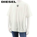 ディーゼル DIESEL メンズ Tシャツ T WASH G3 A08640 0BEAF ホワイト 141 半袖 カットソー クルーネック ルーズフィット 【プレミアムSTOCK-23SS】