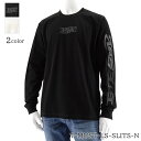 ディーゼル DIESEL メンズ 長袖Tシャツ T MUST LS SLITS N A12270 0QANW ブラック 9XX オフホワイト 141 ロンT カットソー クルーネック ロゴ プリント 【2024春夏新作】