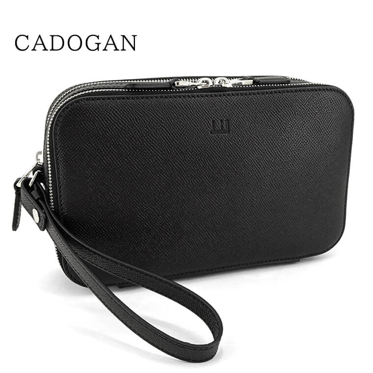 ダンヒル dunhill メンズ バッグ CADOGAN POCHETTE DU19F3900CA BLACK ブラック 001 カドガン ポシェット ポーチ セカンドバッグ クラッチバッグ ミニバッグ ロゴ 小物 プレゼント 誕生日 バレ…