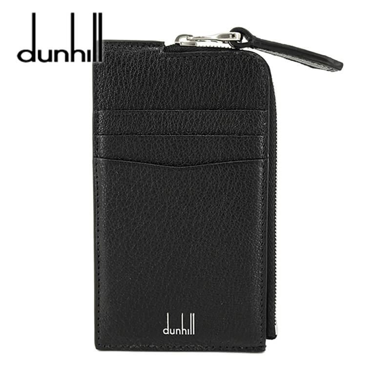 ダンヒル ダンヒル dunhill メンズ フラグメントケース DU20F210ZGS BLACK ブラック 001 デューク ファインレザー ジップ カードケース ロゴ カードホルダー カードケース カード＆コインケース 小物 プレゼント 誕生日 バレンタイン クリスマス