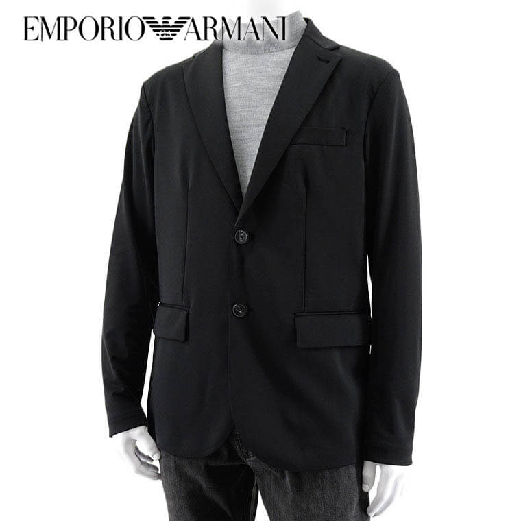 エンポリオ アルマーニ アウター メンズ エンポリオアルマーニ EMPORIO ARMANI メンズ ストレッチナイロンジャケット 6R1GQ3 1JNYZ ブラック 0999 長袖 アウター 【プレミアムSTOCK-23AW】