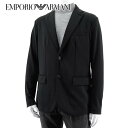 エンポリオアルマーニ EMPORIO ARMANI メンズ ストレッチナイロンジャケット 6R1GQ3 1JNYZ ブラック 0999 長袖 アウター 【プレミアムSTOCK-23AW】