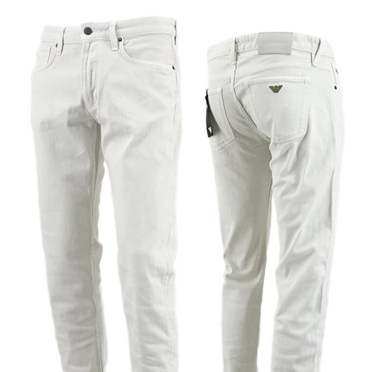 エンポリオアルマーニ EMPORIO ARMANI メンズ ジーンズ 3D1J75 1N4RZ LUNAR ROCK ライトグレー 0646 SLIM FIT スリムフィット ストレッチ 【2024春夏新作】