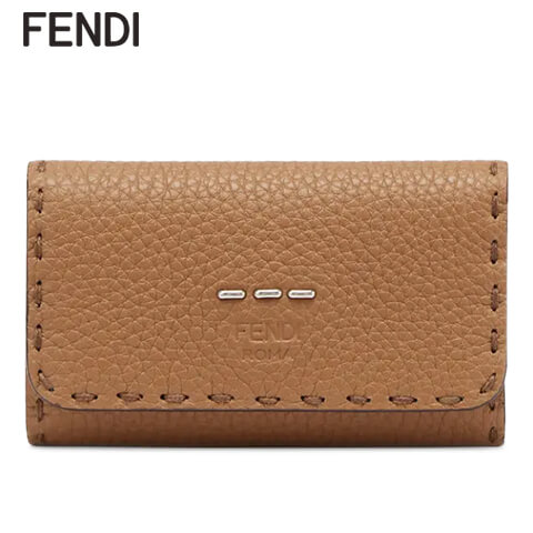 フェンディ FENDI メンズ キーケース 7AP011 ADYX SAND SUNFLOWER PALLADIO F1DZS サンドベージュ サンフラワーイエロー SELLERIA セレリア 6連 小物 プレゼント 誕生日 バレンタイン 父の日 クリスマス ユニセックス 男女兼用