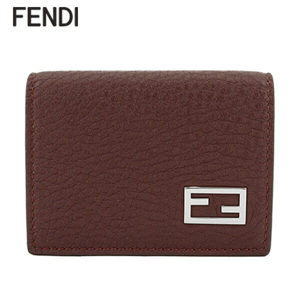 フェンディ 財布（メンズ） フェンディ FENDI メンズ 3つ折り財布 サイフ 7M0280 AJF6 レッド F1HRV FFバゲット BAGUETTE 折財布 ミニ財布 小物 プレゼント 誕生日 パーティー バレンタイン クリスマス ユニセックス 男女兼用