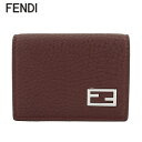 フェンディ FENDI メンズ 3つ折り財布 サイフ 7M0280 AJF6 レッド F1HRV FFバゲット BAGUETTE 折財布 ミニ財布 小物 プレゼント 誕生日 パーティー バレンタイン クリスマス ユニセックス 男女兼用