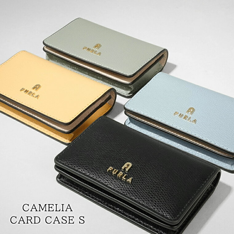 フルラ FURLA レディース カードケース CAMELIA CARD CASE S WP00408 ARE000 NERO O6000 AGAVE b BALLERINA i 3573S CREMA BALLERINA i 3592S NUVOLA BALLERINA i 3593S カメリア カードケース S カードホルダー カード入れ 名刺入れ 小物 ロゴ プレゼント 【2025春夏】