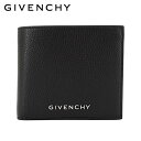 ジバンシィ GIVENCHY メンズ 2つ折り財布 BILLFOLD 4CC BK6090K1NX BLACK ブラック 001 サイフ ウォレット 折財布 小物 メタルロゴ プレゼント 誕生日 パーティー 父の日 クリスマス