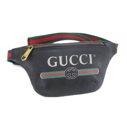 【エントリーでポイント3倍!】【2019春夏新作】グッチ/GUCCIレディースバッグ5277920GCCT(8164/ブラック)GUCCIプリント/ベルトバッグ/ウエストバッグ/ウエストポーチ