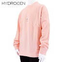 ハイドロゲン HYDROGEN メンズ スウェットシャツ CREWNECK SWEATSHIRT 310604 PINK ピンク 011 クルーネック トレーナー 長袖 裏起毛 スカル ホログラム オーバーサイズ ビッグシルエット ユニセックス 男女兼用 【プレミアムSTOCK-2223AW】