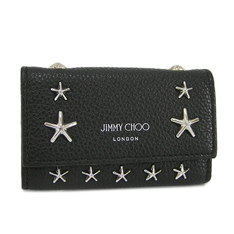 【ポイント5倍】【2022春夏新作】 ジミーチュウ/JIMMY CHOO メンズ キーケース HOWICK UUF BLACK/SILVER ブラック/シルバー/ハウィー/スタースタッズ/6連/小物/プレゼント/誕生日/パーティー/バレンタイン/父の日/クリスマス/ユニセックス/男女兼用