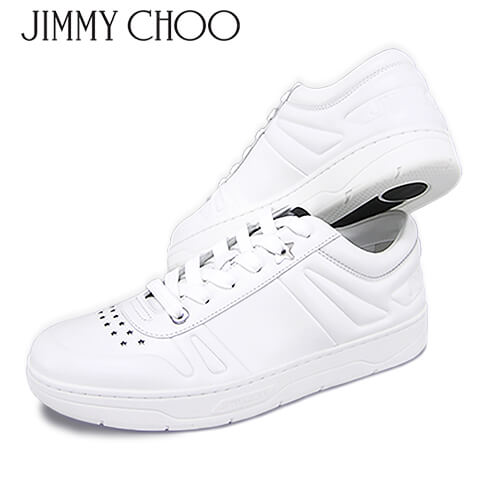 【2022春夏新作】 ジミーチュウ/JIMMY CHOO メンズ スニーカー HAWAII M TCO (X WHITE/ホワイト) ハワイ/シューズ/靴/ローカット/レースアップ