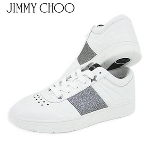 ジミーチュウ JIMMY CHOO メンズ スニーカー HAWAII M FAF WHITE SILVER ホワイト シルバー ハワイ シューズ 靴 ローカット 【2022春夏】のサムネイル