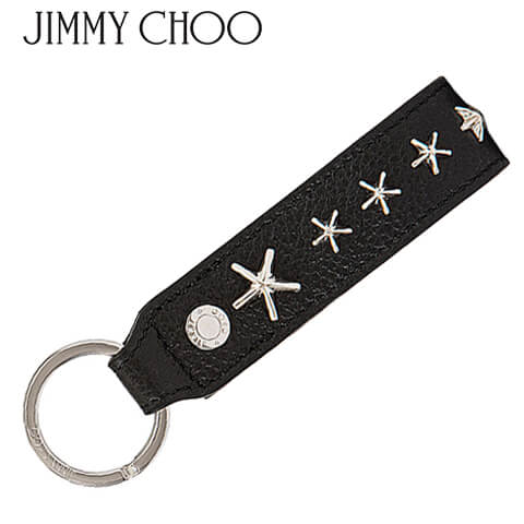 【ポイント最大4倍】 ジミーチュウ JIMMY CHOO ユニセックス キーホルダー WARWICK S UUF BLACK SILVER ブラック ワーウィック スタッズ 小物 プレゼント 誕生日 パーティー バレンタイン 父の日 クリスマス メンズ 男女兼用 【2023春夏新作】のサムネイル