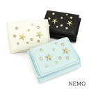 ジミー チュウ ミニ財布 レディース ジミーチュウ JIMMY CHOO レディース 3つ折り財布 NEMO CZN LATTE LIGHT GOLD BLACK LIGHT GOLD ICE BLUE LIGHT GOLD ネモ ウォレット サイフ ミニ財布 スタースタッズ クリスタルスタースタッズ プレゼント 誕生日 クリスマス 母の日 【2024春夏新作】