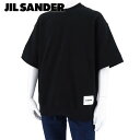 ジルサンダー ジルサンダー JIL SANDER メンズ スウェットシャツ J47GC0110 J20039 BLACK ブラック 001 半袖 トレーナー クルーネック スウェット ロゴ オーバーサイズ ビッグシルエット 【2024春夏新作】