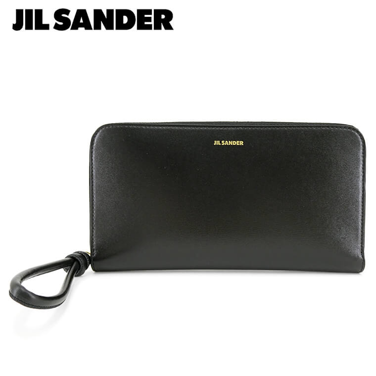 ジルサンダー JIL SANDER レディース 長財布 ZIP AROUND WALLET J07UI0005 P4841 BLACK ブラック 001 ウォレット サイフ ラウンドジップ ラウンドファスナー ロゴ 小物 プレゼント 誕生日 クリスマス 母の日 【2024春夏新作】