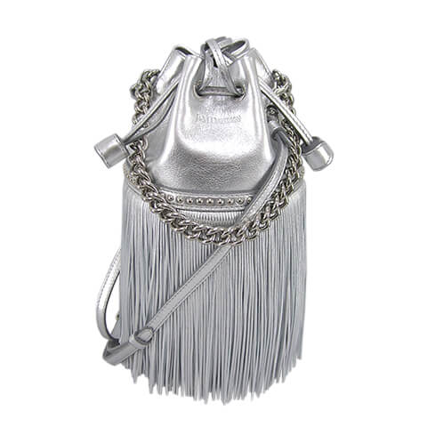 ジェイアンドエムデヴィッドソン/J&M DAVIDSON レディース ショルダーバッグ FRINGE CARNIVAL MINI LMNC 1XX MCNP XXX (SILVER/110S) シルバー/フリンジ カーニバル ミニ/巾着/ドローストリングス/小物/1855N/1856N 7330/LMDC/SL