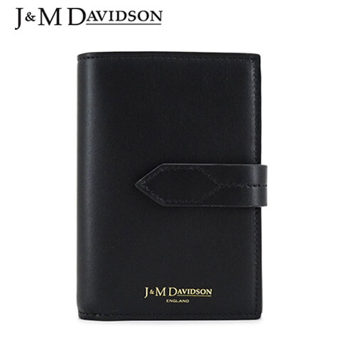 ジェイアンドエムデヴィッドソン J&M DAVIDSON レディース 2つ折り財布 LOSANGE FOLD WALLET SLSF 0XX SCXX BLACK ブラック 999G ロサンジ フォルド ウォレット 小物 折財布 ミニ財布 サイフ プレゼント 誕生日 クリスマス