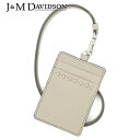 ジェイアンドエムデヴィッドソン J&M DAVIDSON レディース IDカードホルダー COLLIER CARD HOLDER SCCH 1XX SCXX LIGHT GREY 910S コリヤー カード ホルダー カード ケース ネックストラップ IDケース プレゼント 誕生日 クリスマス