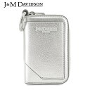 ジェイアンドエムデヴィッドソン J M DAVIDSON レディース コインケース BICOLOUR SMALL KEYRING WALLET SSKW 0BC MCXX SILVER シルバー 110S 小物 小銭入れ コインパース ラウンドファスナー プレゼント 誕生日 クリスマス