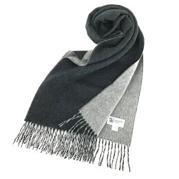 【2018-19秋冬新作】ジョンストンズ/Johnstonsメンズカシミア100%WフェイスマフラーWA000020RU5915(CHARCOAL/GREY)ユニセックス/無地/ダブルフェイス/リバーシブル/WA20