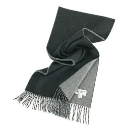 【2018-19秋冬新作】ジョンストンズ/Johnstonsメンズカシミア100%WフェイスマフラーWA000020RU5915(CHARCOAL/GREY)ユニセックス/無地/ダブルフェイス/リバーシブル/WA20