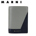 マルニ スマートウォレット レディース マルニ MARNI レディース 2つ折り財布 PFMO0055U2 P2644 アッシュ ネイビーブルー ZO221 折財布 ミニ財布 ミニウォレット 小物 プレゼント 誕生日 バレンタイン クリスマス