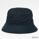 マルニ MARNI KIDS キッズ バケットハット MF40U M01469 M00J2 ネイビー 0M803 ハット 帽子 小物 刺繍 刺しゅう ロゴ プレ...