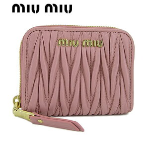 【2021春夏新作】 ミュウミュウ/MIU MIU レディース コインケース MATELASSE 5MM268 N88 (ROSA/F0028) miumiu/マトラッセ/マテラッセ/カード入れ/小銭入れ/コインパース/ウォレット/小物/プレゼント/誕生日/パーティー/バレンタイン/クリスマス