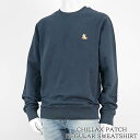 メゾンキツネ MAISON KITSUNE メンズ スウェットシャツ CHILLAX PATCH REGULAR SWEATSHIRT LM00303 KM00...