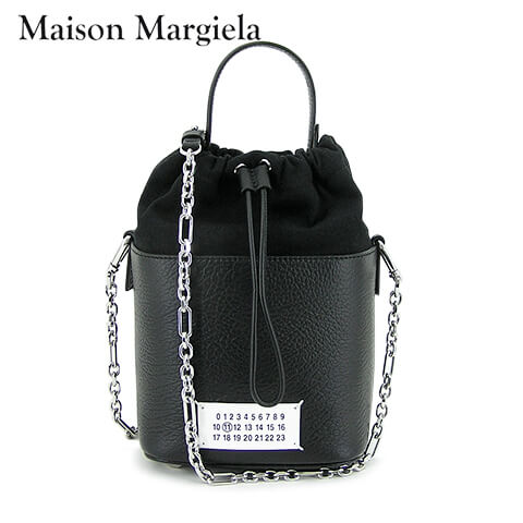 メゾンマルジェラ Maison Margiela レディース ショルダーバッグ 5AC バケット バッグ S61WG0035 P4348 ブラック T8013 ファイブエーシー ハンドバッグ バケット バッグ 2way 2ウェイ 小物 プレゼント 誕生日 クリスマスのサムネイル