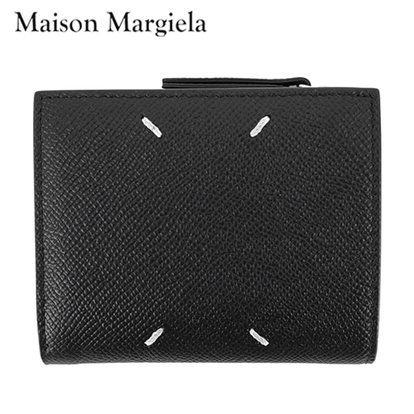 メゾンマルジェラ Maison Margiela メンズ 2つ折り財布 SA1UI0020 P4745 ブラック T8013 ウォレット 折財布 サイフ 小物 プレゼント 誕生日 パーティー バレンタイン 父の日 クリスマス 【2024…