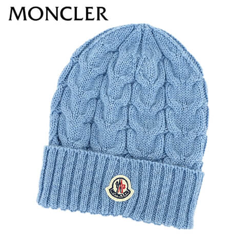 【ポイント5倍】 モンクレール MONCLER KIDS キッズ ニットキャップ BERRETTO 3B00027 04S02 ブルー 727 ニット帽 CAP ビーニー ローゲージ 小物 ボーイズ ガールズ 男の子 女の子 レディース 大人着用可能 【2022-23秋冬新作】