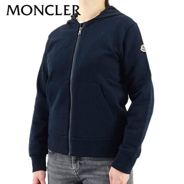 モンクレール MONCLER KIDS キッズ レディース ジップアップパーカー 8G00036 809B3 ネイビー 778 ジップパーカー フーディー シングルジップ 子供 子供服 ボーイズ ガールズ 男の子 女の子 大人着用可能 【プレミアムSTOCK-2223AW】のサムネイル