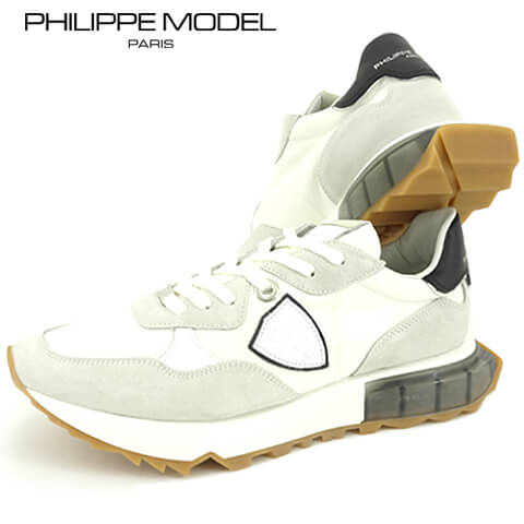  フィリップモデル PHILIPPE MODEL メンズ スニーカー LA RUE LOW MAN MONDIAL LRLU W001 ホワイト ブラック BLANC NOIR シューズ 靴 ローカット レースアップ