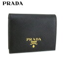 プラダ PRADA 折財布 サイフ SAFFIANO METAL 1MV204 QWA NERO F ...