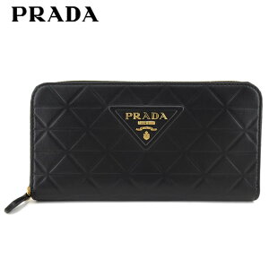 ץ PRADA ǥ Ĺ SOFT CALF TRIAN 1ML506 2CLU NERO ֥å F0002 ե  ȥ饤󥰥 ȥ饤󥰥 å  饦ɥå 饦ɥեʡ ʪ ץ쥼  ꥹޥ